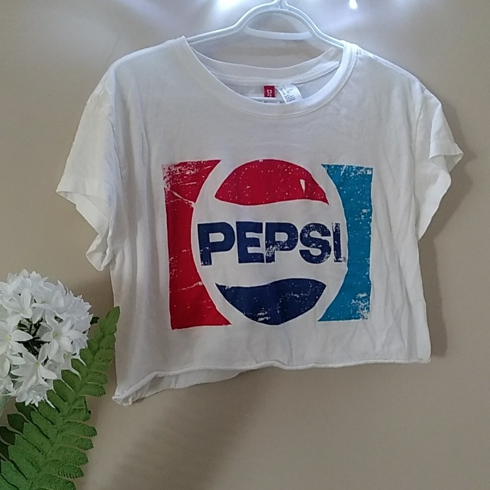 Pepsi logo crop top